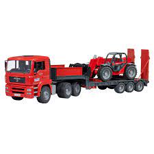 Camion MAN TGA + rimorchio + pianale ribassato